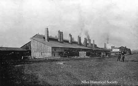 Russia Sheet Mill. Copied from a picture in a souvenir pamphlet by Sykes Steel Roofing Co. of Chicago & Niles in 1893.