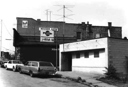 Photo taken of the Anchor Inn and the Western Auto buildings on the south side of East State Street in Niles.