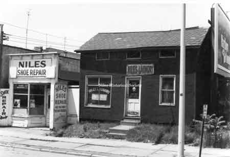 Photo taken of Niles Shoe Repair & Niles Laundry located at 130 & 132 East