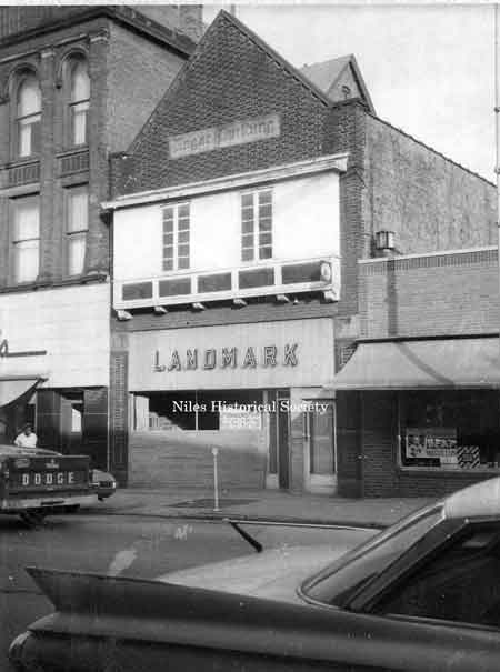 Photo taken of the Landmark Bar located on Lot 1105 in down town Niles.