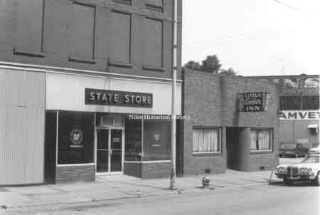 The State Liquor Store, Little Annies' Inn and Amvets were located on the west side of State Street.