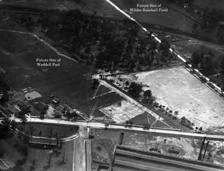 Aerial View of Waddell Park, 1930 ca.