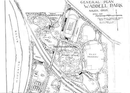 General Plan of Waddell Park, 1930.